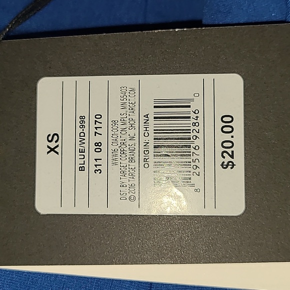 Women's one shoulder puff short sleeve dress Blue Size Small Who What Wear - Picture 5 of 5